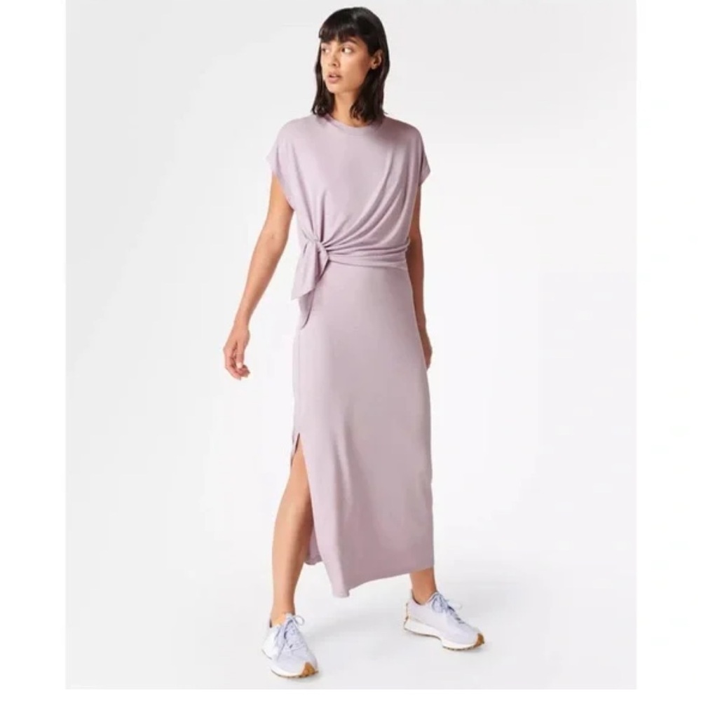 Sweaty Betty Mellow Midi Dress In Light Purple